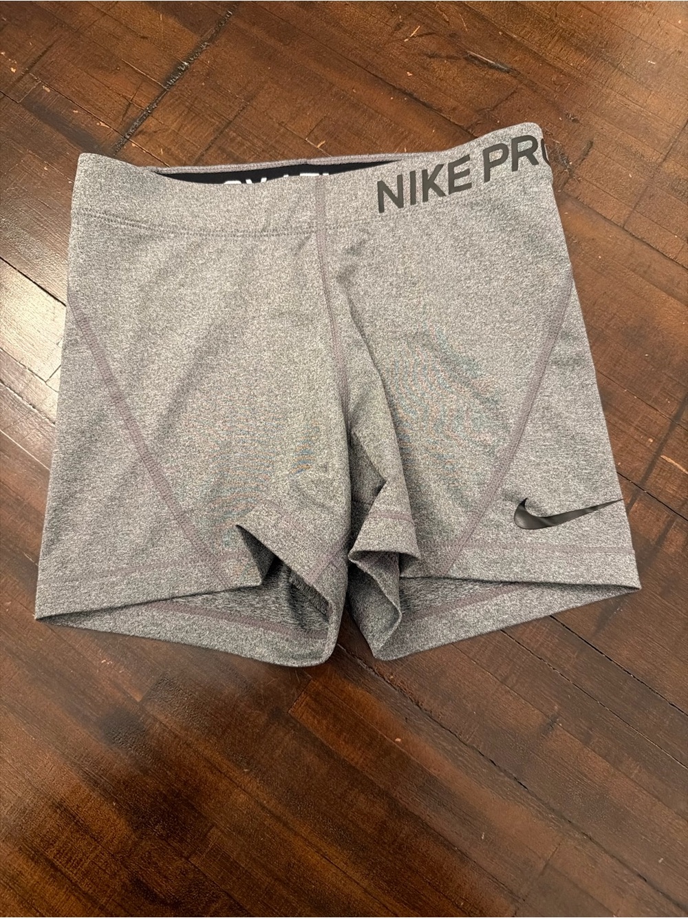Nike Pro Women's Heather Grey Bike Shorts